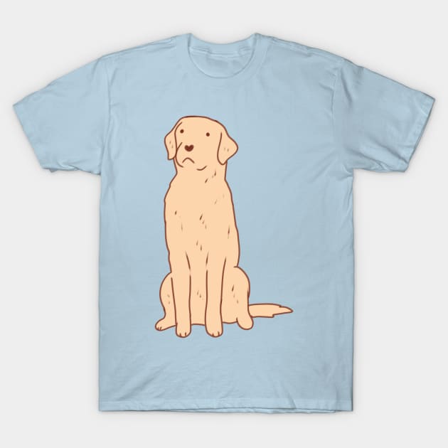 Labrador dog sitting T-Shirt by Mayarart